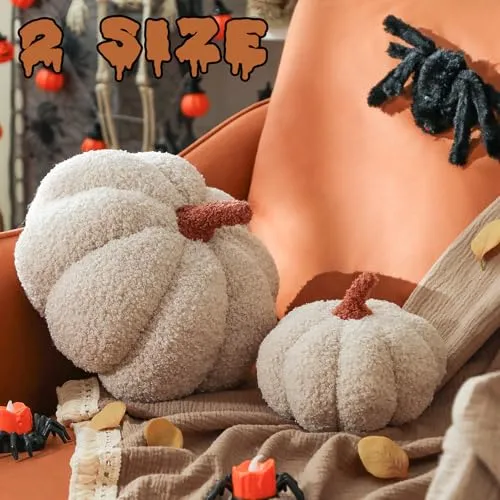 Kuscheliges Kürbis-Kissen als Herbstdeko – Bild 3