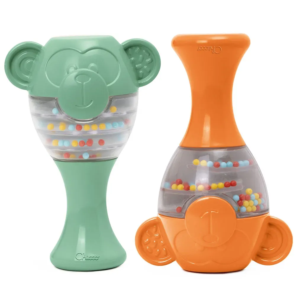 Affen-Maracas für Babys – Rassel-Duo zum Entdecken – Bild 2