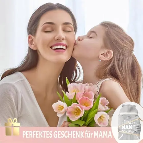 Kuschelige Hoodie-Decke für Mama – Geschenkidee – Bild 3