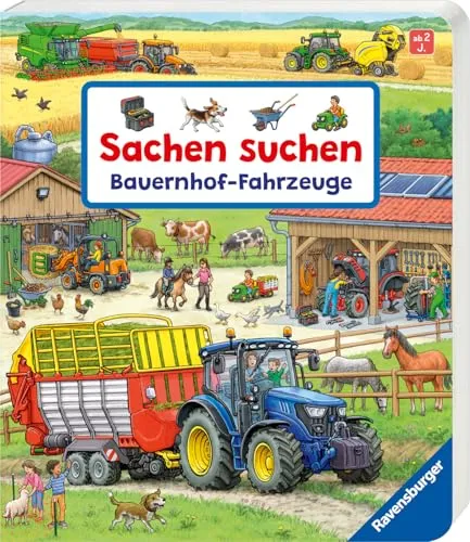 Wimmel-Pappbuch Bauernhof-Fahrzeuge für Kleinkinder – Bild 2