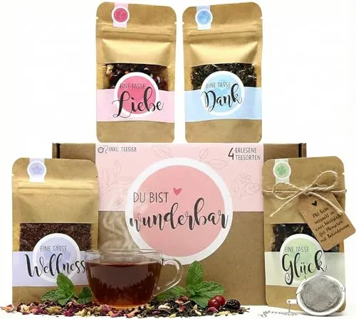 Tee-Geschenkset für Frauen – liebevolle Teebox – Bild 2