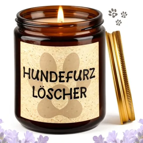 Lustige Duftkerze mit Spruch für Hundebesitzer – Bild 2