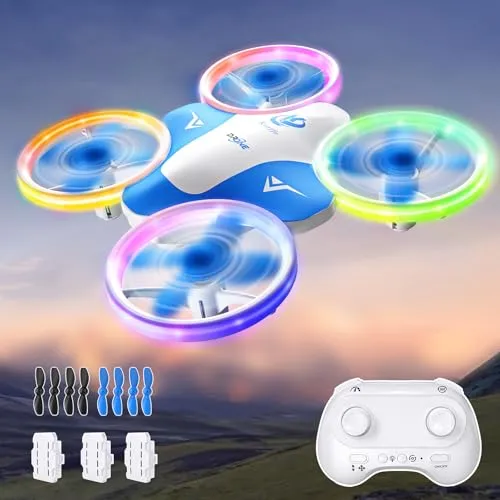 Mini-Drohne mit LED-Licht – Geschenk für Kinder – Bild 2