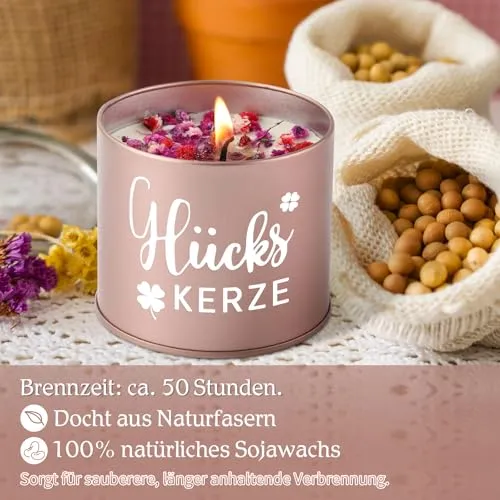Duftkerze mit Lavendel – Geschenk für Frauen zum Geburtstag – Bild 3
