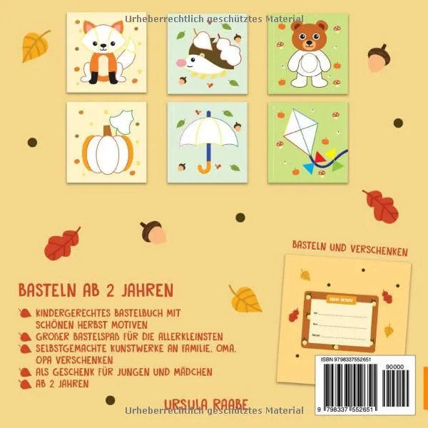 Herbst-Bastelbuch für Kinder ab 2 Jahren – Bild 3