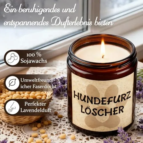 Lustige Duftkerze mit Spruch für Hundebesitzer – Bild 3