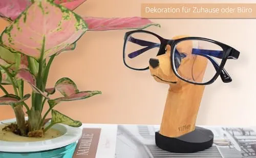 Brillenhalter aus Holz im Labrador-Look – Bild 3
