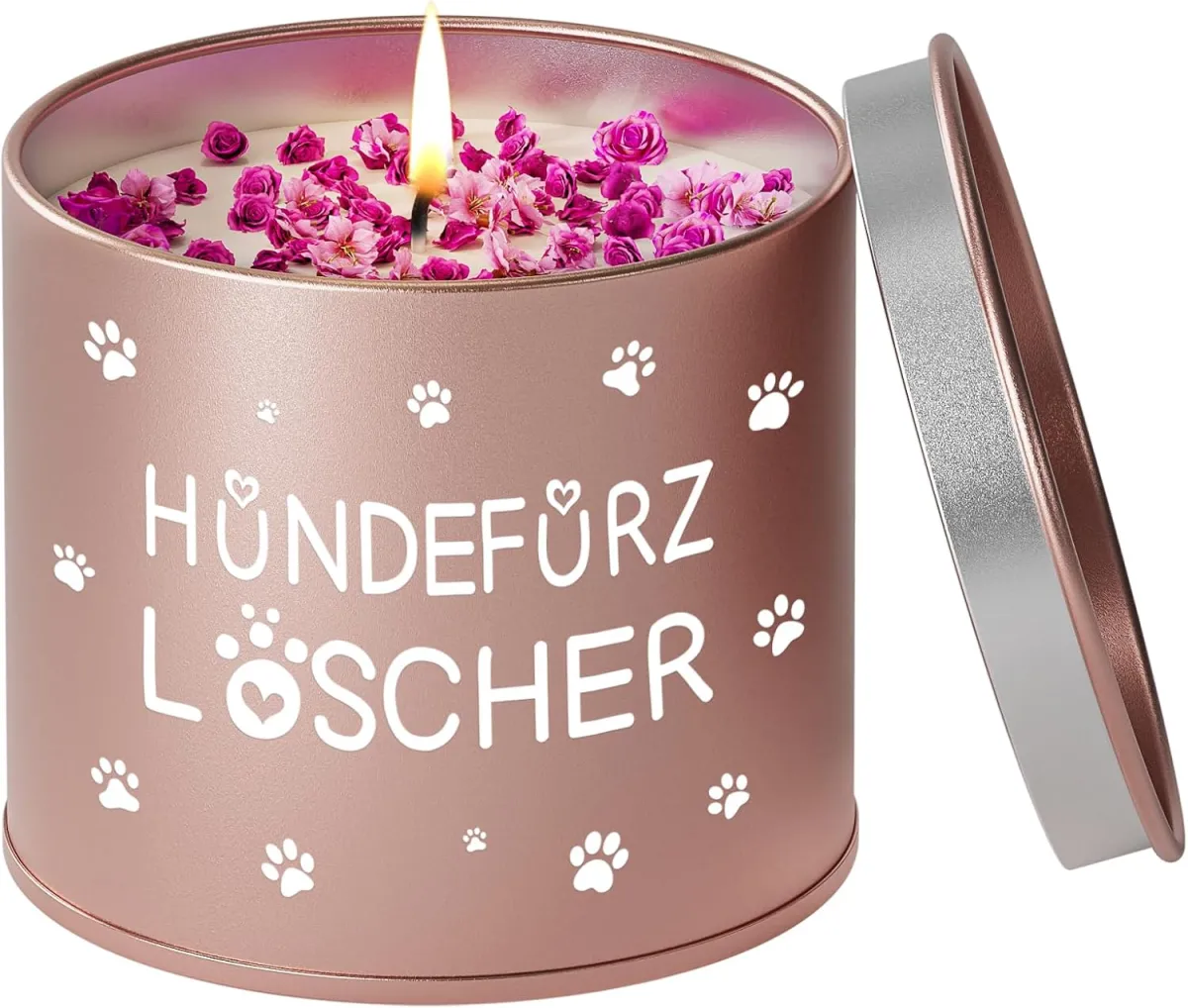 Lustige Lavendel-Duftkerze für Hundebesitzer