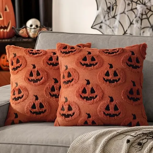Kissenbezüge mit Geist und Kürbis zu Halloween – Bild 2