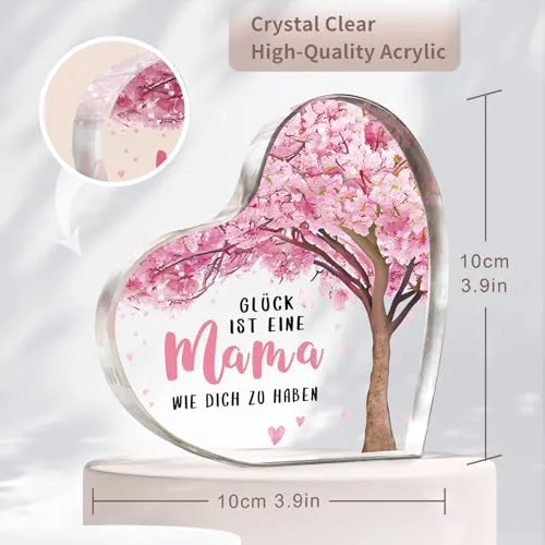 Herzdeko aus Acryl – liebevolles Geschenk für Mama – Bild 3