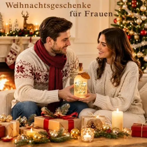 Leuchtflasche mit Spruch – kleines Geschenk für Frauen – Bild 3