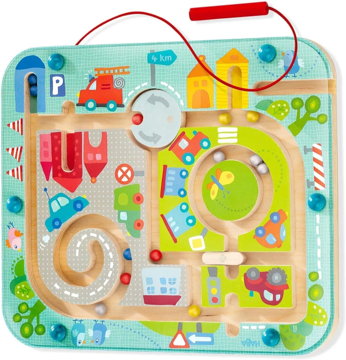 Magnet-Labyrinth aus Holz für Kinder ab 2 Jahren