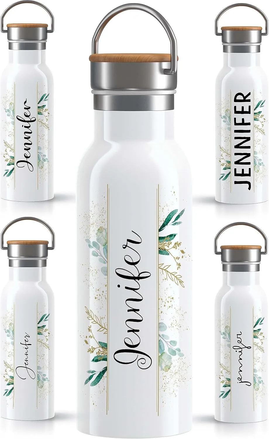 Thermo-Trinkflasche mit Namen – Geschenk für Frauen