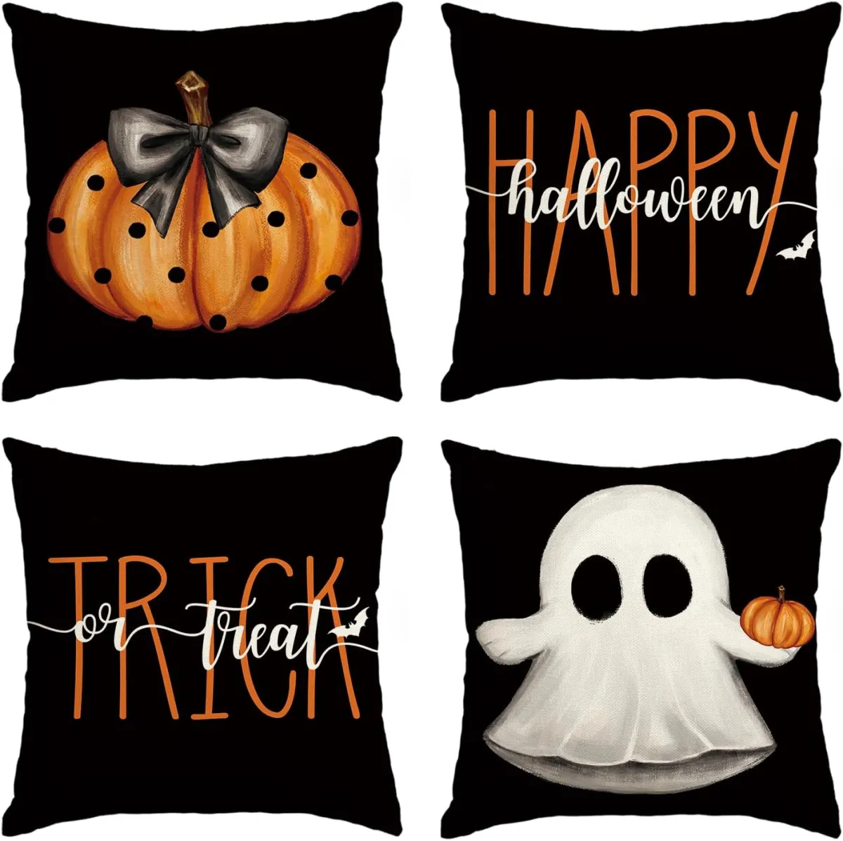 Kissenbezüge im Halloween-Look für zu Hause