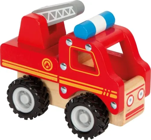 Feuerwehrauto aus Holz für Kleinkinder ab 18 Monaten – Bild 2