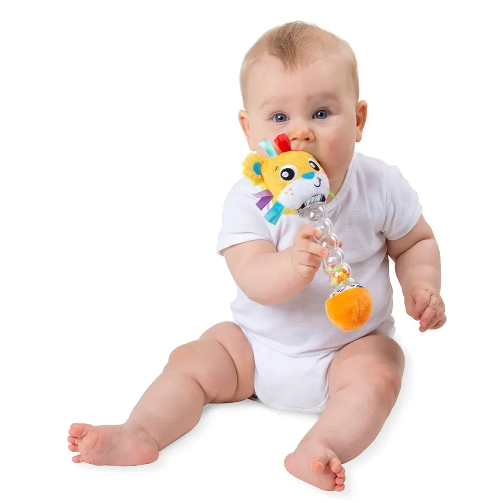 Löwen-Rassel mit Regengeräusch – Geschenk für Babys – Bild 3