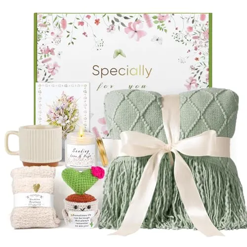 Wellness-Geschenkset mit Kuscheldecke für Frauen – Bild 2