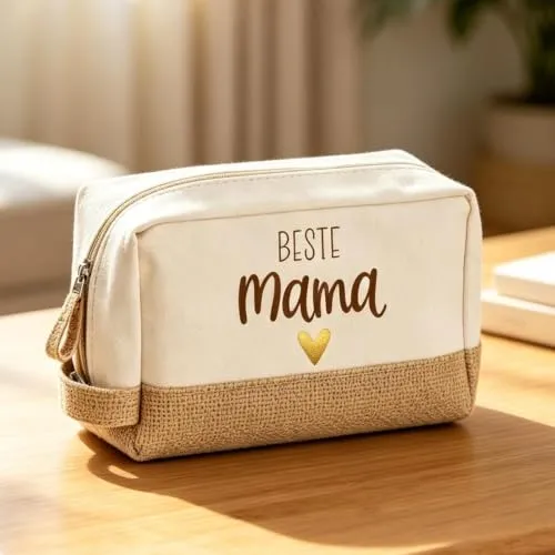Kosmetiktasche „Beste Mama“ – Geschenk zum Muttertag – Bild 3