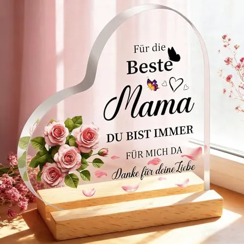 Herz-Aufsteller aus Acryl – Andenken für Mama – Bild 2