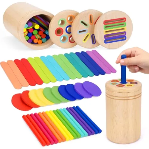 Holz-Steckspiel für Kleinkinder ab 1 Jahr – Bild 2