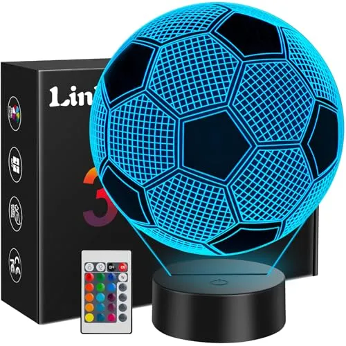 3D-Fußball-Nachtlicht für fußballbegeisterte Jungs – Bild 2
