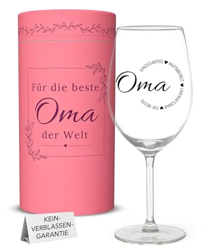 Weinglas mit Gravur für Oma – Geschenk zum Geburtstag – Bild 2
