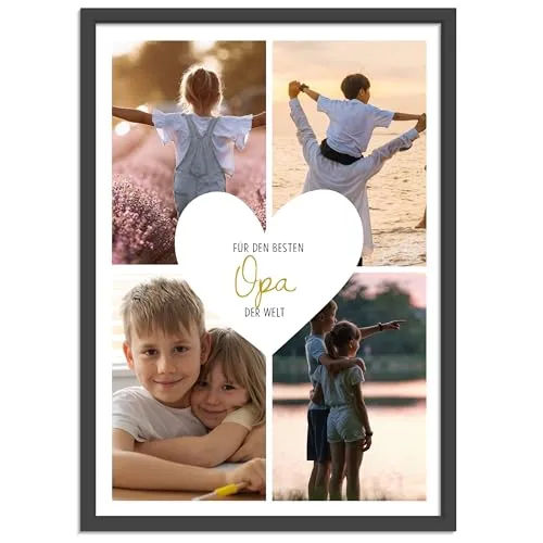 Personalisiertes Fotobild für Opa – Geschenk mit Herz – Bild 2