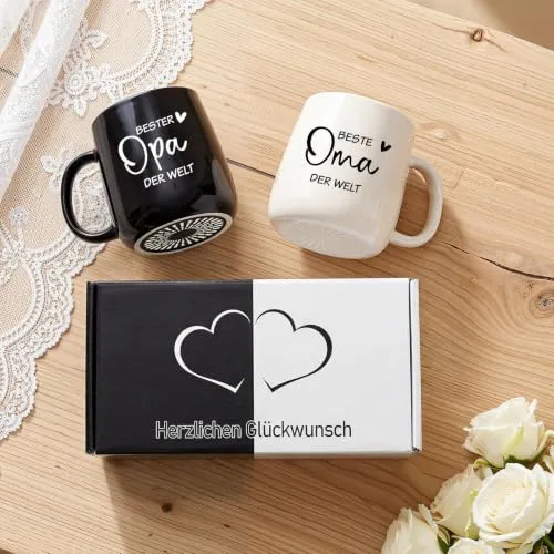 Tassen-Set für Oma und Opa – liebevolles Geschenk – Bild 3