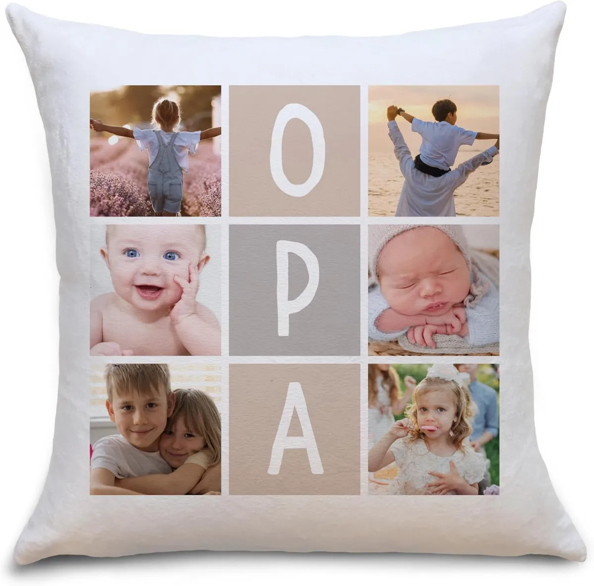 Fotokissen für Opa mit 6 eigenen Fotos gestalten
