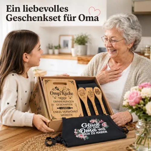 Küchenset für Oma mit Schneidebrett und Schürze – Bild 3