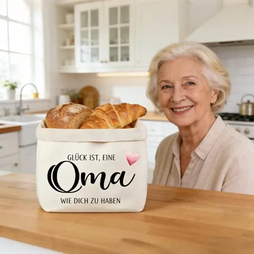 Brotkorb mit Schlüsselanhänger – Geschenk für Oma – Bild 3