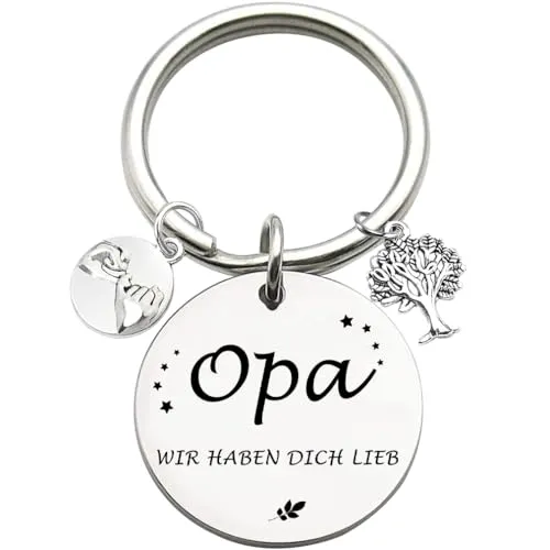 Schlüsselanhänger „Bester Opa“ – kleines Geschenk vom Enkel – Bild 2