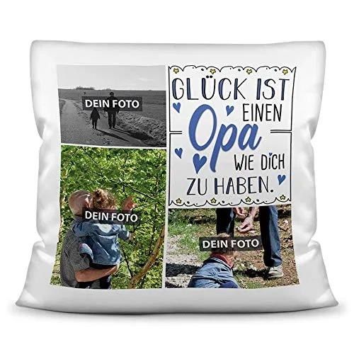 Foto-Kissen für Opa mit drei eigenen Bildern – Bild 2