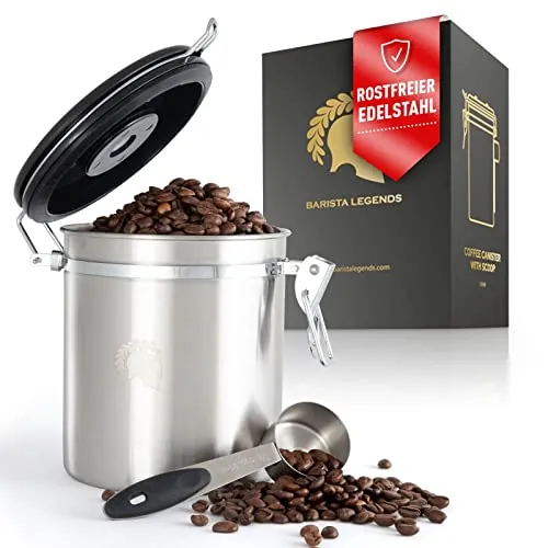 Kaffeedose aus Edelstahl mit Datumsanzeige für Kaffeefans – Bild 4