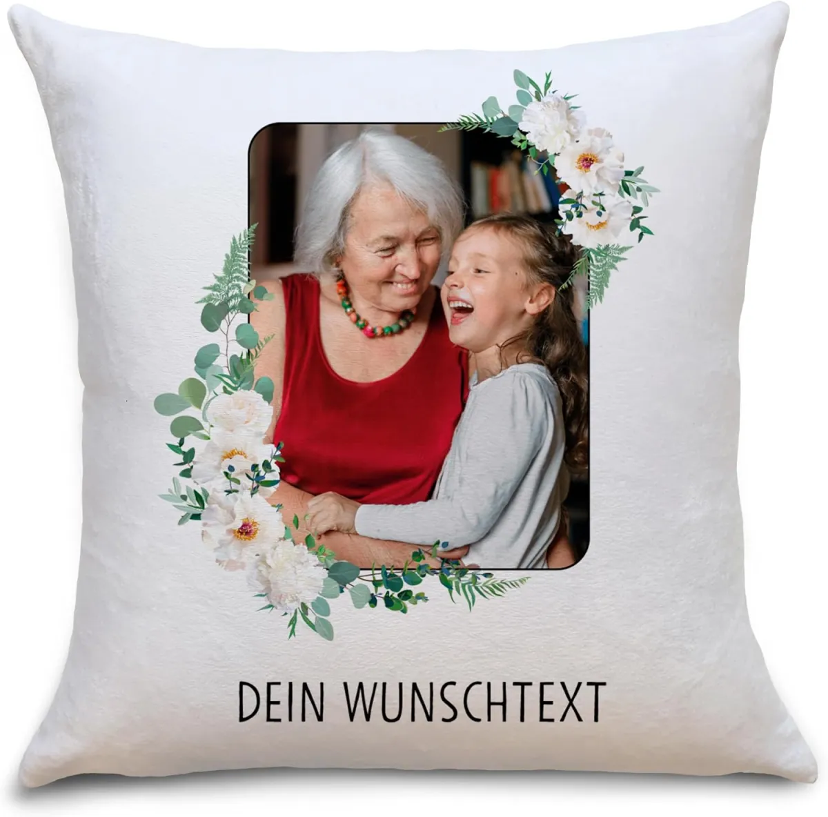 Fotokissen mit eigenem Bild – persönliches Geschenk für Oma