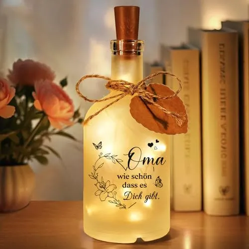 LED-Flaschenlicht zum Selbstgestalten – Geschenk für Oma – Bild 2