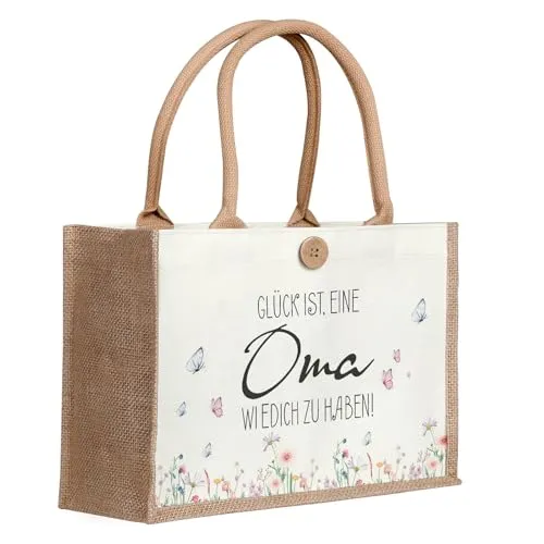 Jutebeutel als nachhaltiges Geschenk für Oma und Frauen – Bild 2