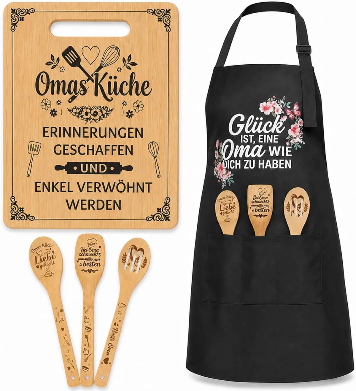 Küchenset für Oma mit Schneidebrett und Schürze