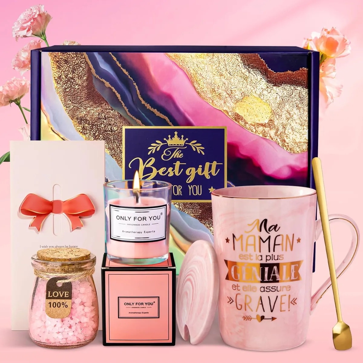Wellness-Geschenkbox mit Marmortasse für Mama