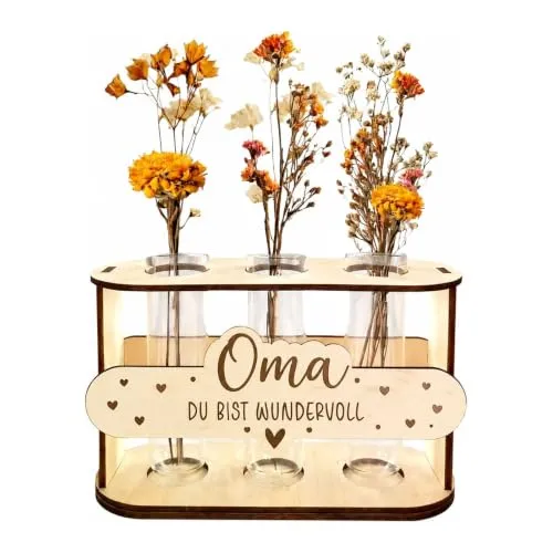 Vasenständer mit Gravur für Oma – Deko zum Geburtstag – Bild 2
