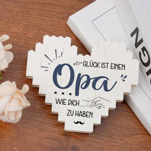 Herzförmige Deko für den Opa – kleines Geschenk – Bild 3