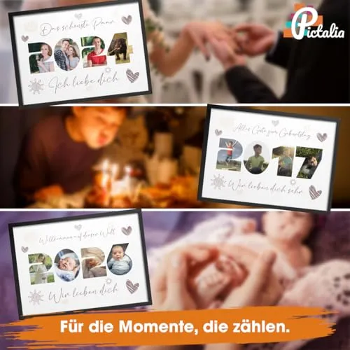 Personalisierter Bilderrahmen zum 80. Geburtstag für Oma – Bild 3
