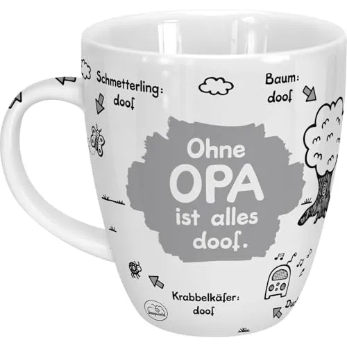 Tasse „Ohne Opa ist alles doof“ – Geschenk für Opa – Bild 2