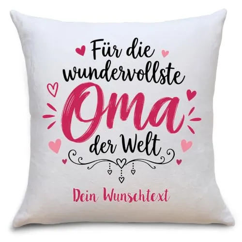 Personalisiertes Kissen für Oma – Geschenk von Enkeln – Bild 2