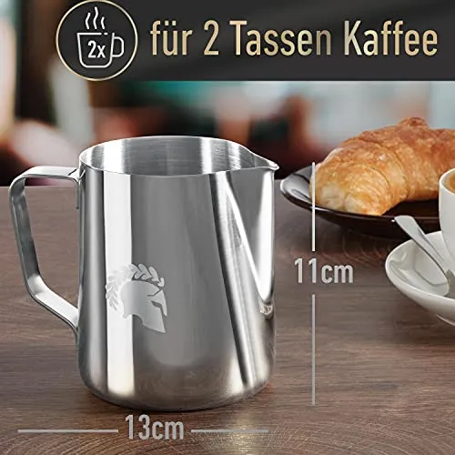 Milchkännchen aus Edelstahl für Latte-Art-Fans – Bild 3