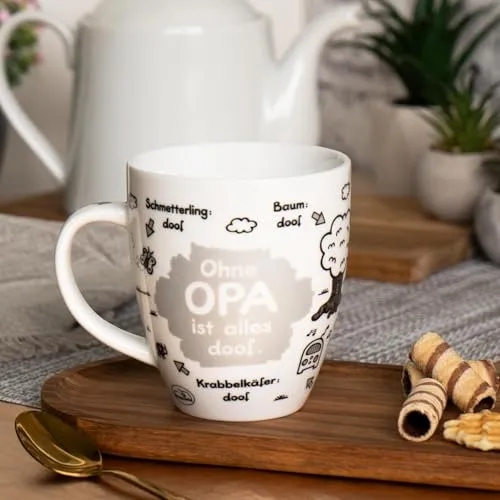 Tasse „Ohne Opa ist alles doof“ – Geschenk für Opa – Bild 3
