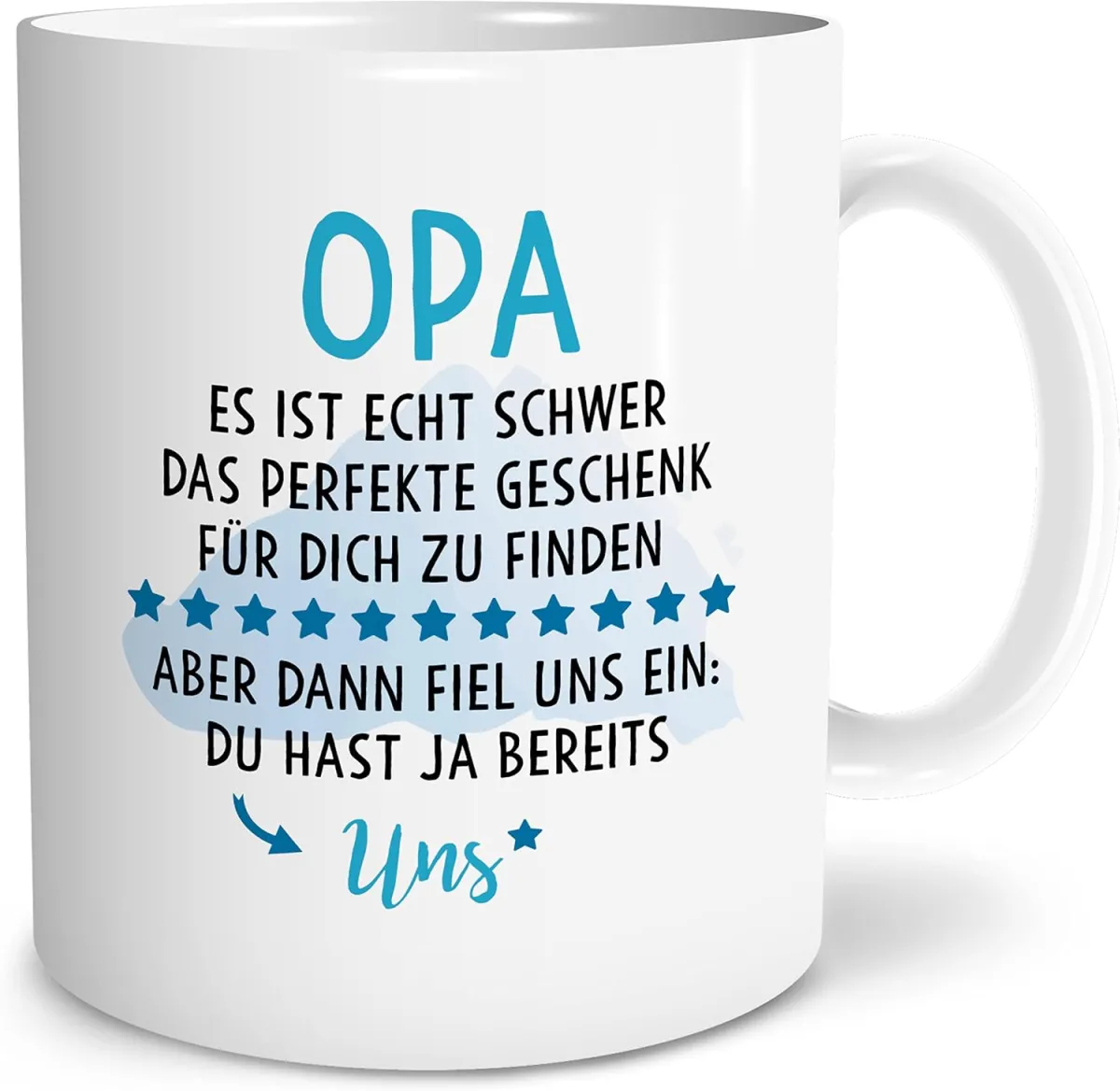 Tasse mit Spruch für Opa – Geschenk zu Weihnachten