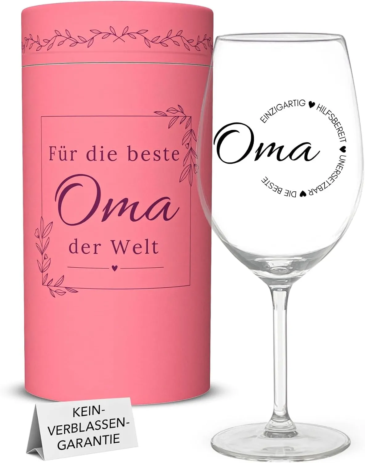 Weinglas mit Gravur für Oma – Geschenk zum Geburtstag