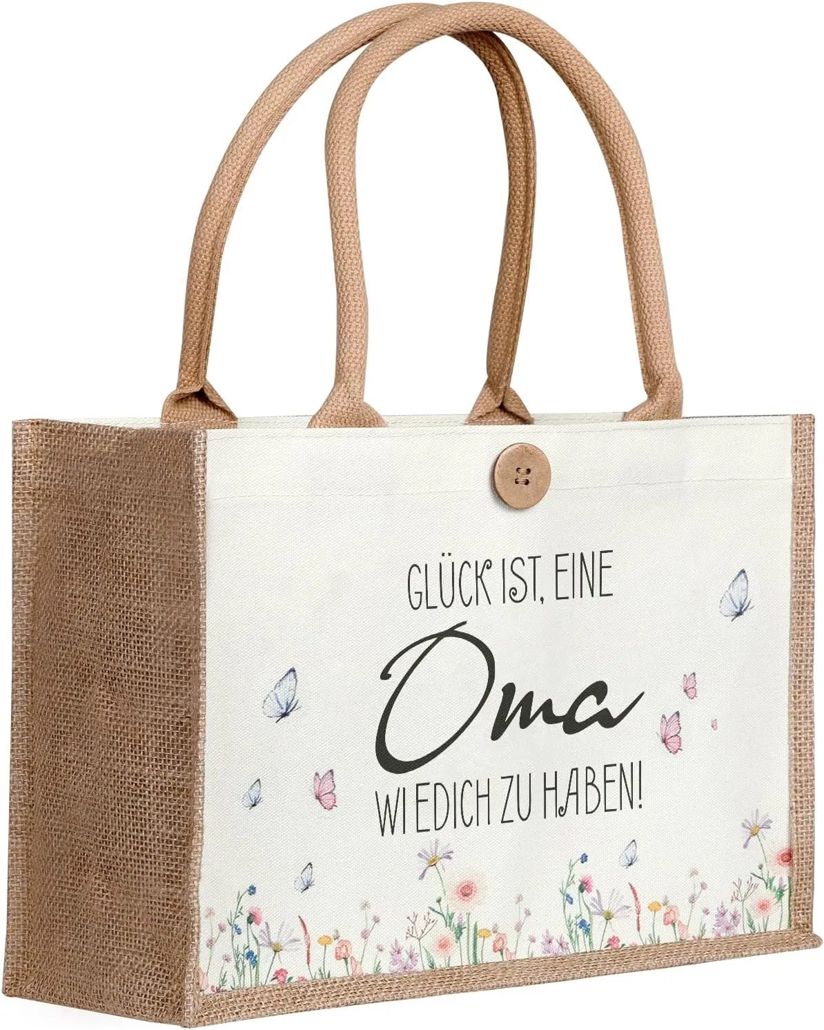Jutebeutel als nachhaltiges Geschenk für Oma und Frauen