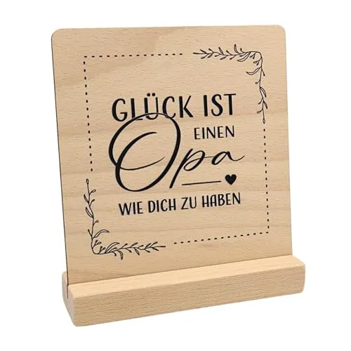 Holztafel „Bester Opa“ – Geschenk zum Aufstellen – Bild 2
